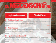 Tablet Screenshot of deweddenschap.nl